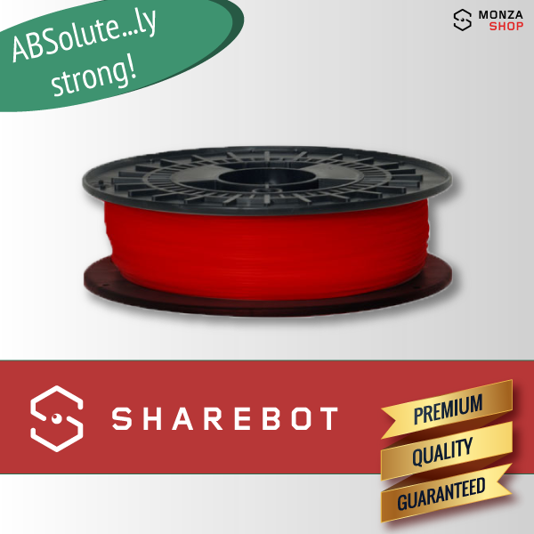 ABS rosso Sharebot ABSolute filamento ABS per stampa 3D sharebot monza store