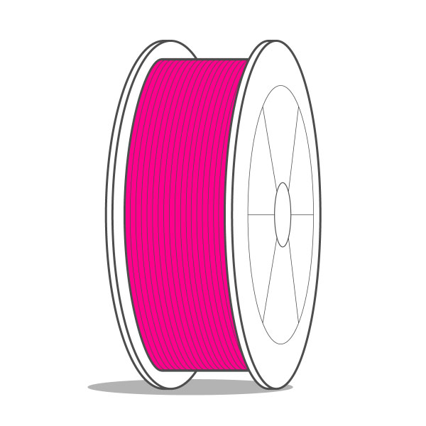 filamento pla rosa fluo eumakers 2 kg stampa 3d store monza
